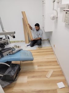 Flooring works